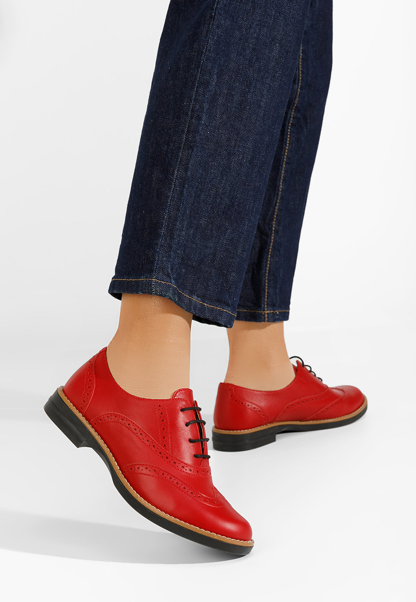 Brogue γυναικεια Emily κοκκινο