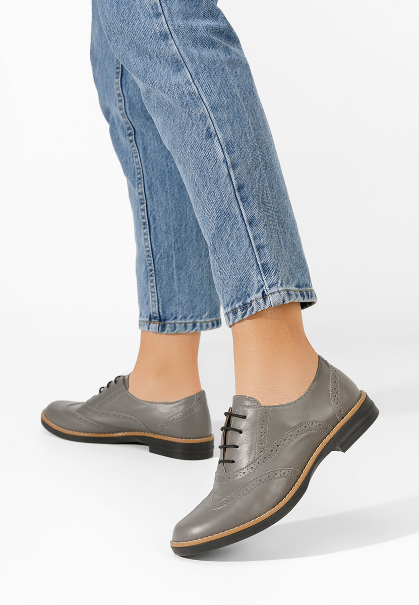 Brogue γυναικεια Emily γκρι