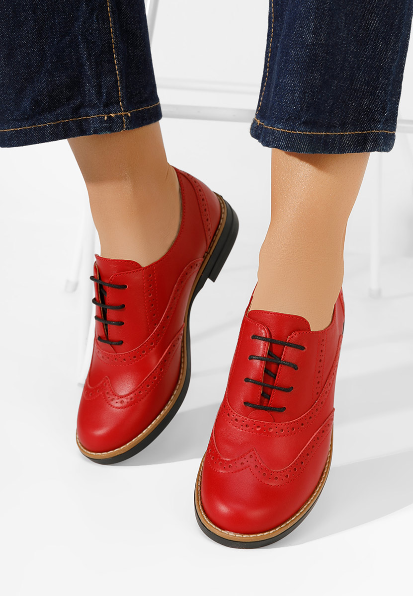 Brogue γυναικεια Emily κοκκινο