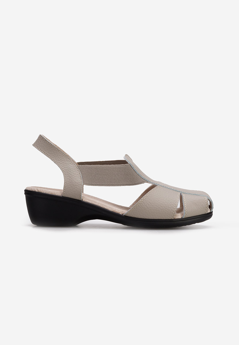γυναικεια πεδιλα με χαμηλο τακουνι Melona V4 γκρι