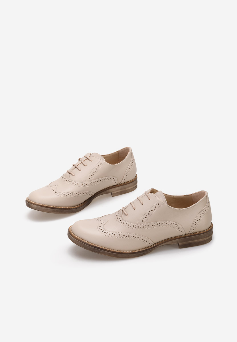 Brogue γυναικεια Emily μπεζ