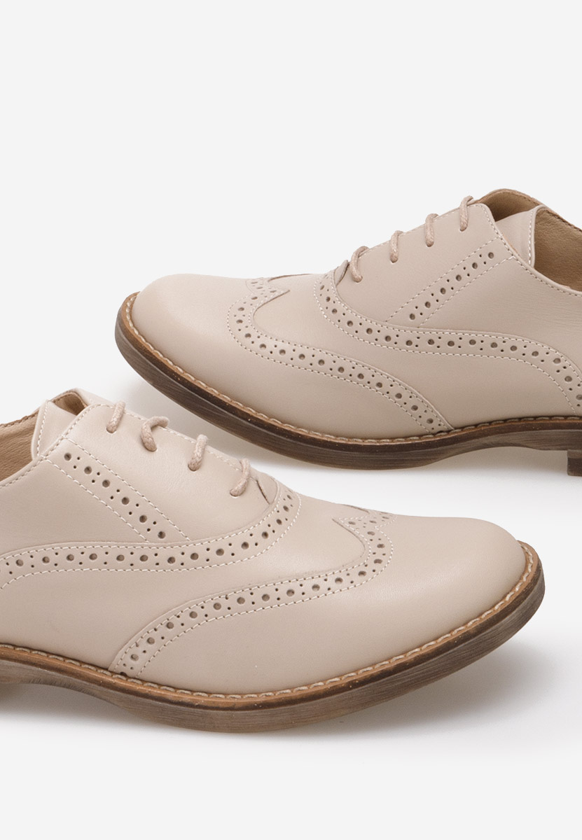 Brogue γυναικεια Emily μπεζ