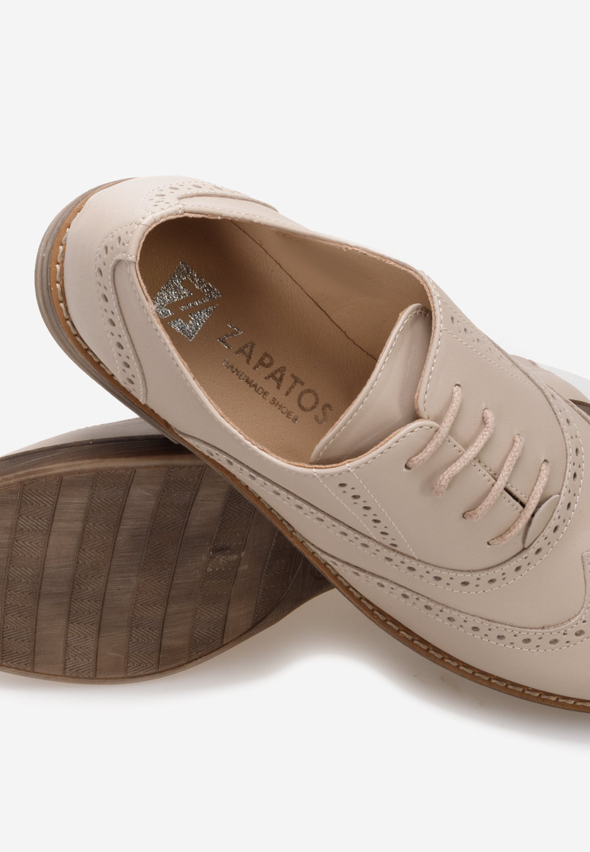 Brogue γυναικεια Emily μπεζ