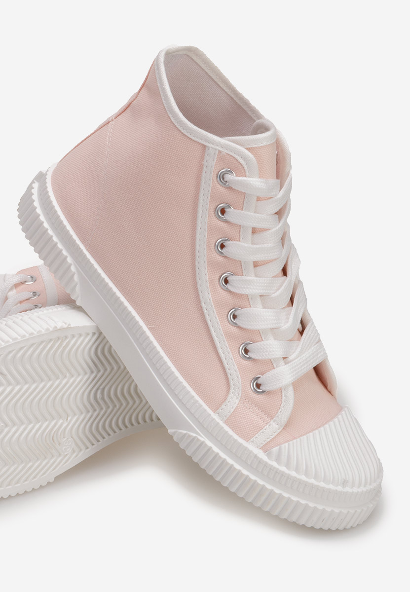 Γυναικεία sneakers αστραγάλο ροζ Caneiro