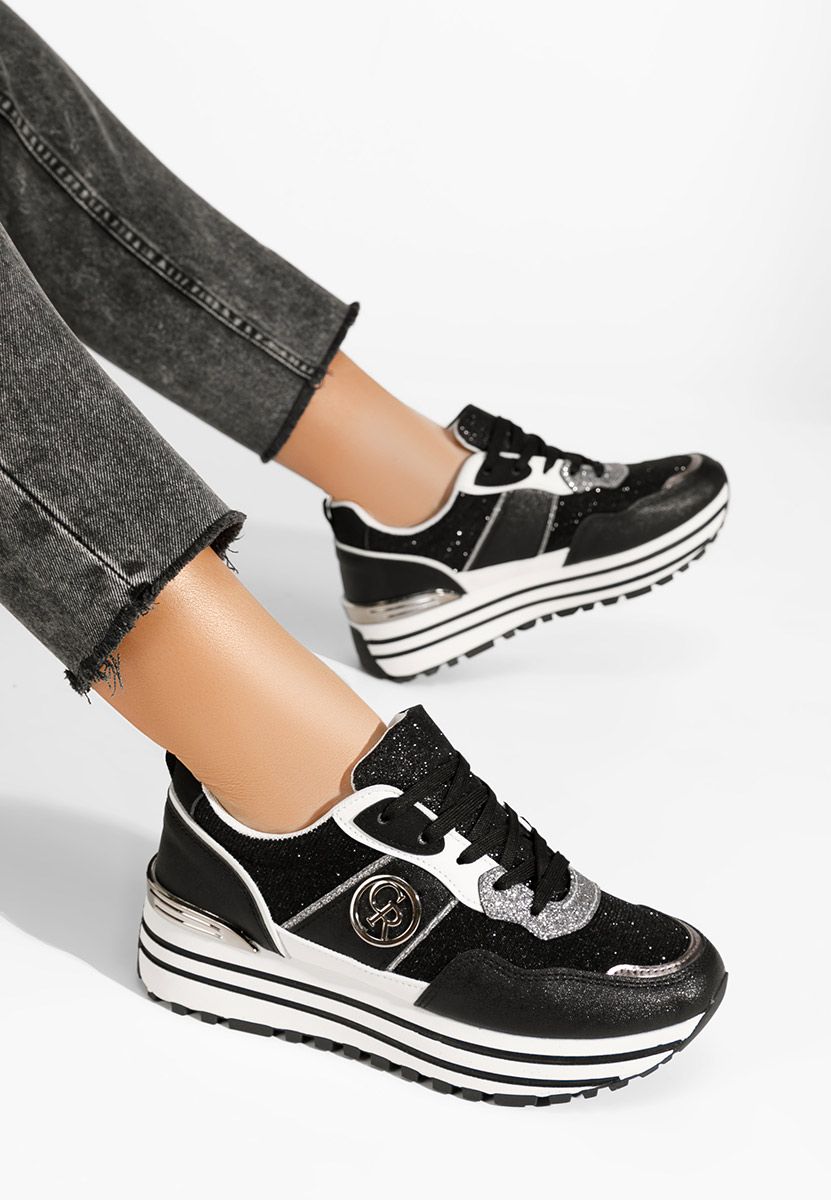 Sneakers με πλατφόρμα Lamisia μαύρα
