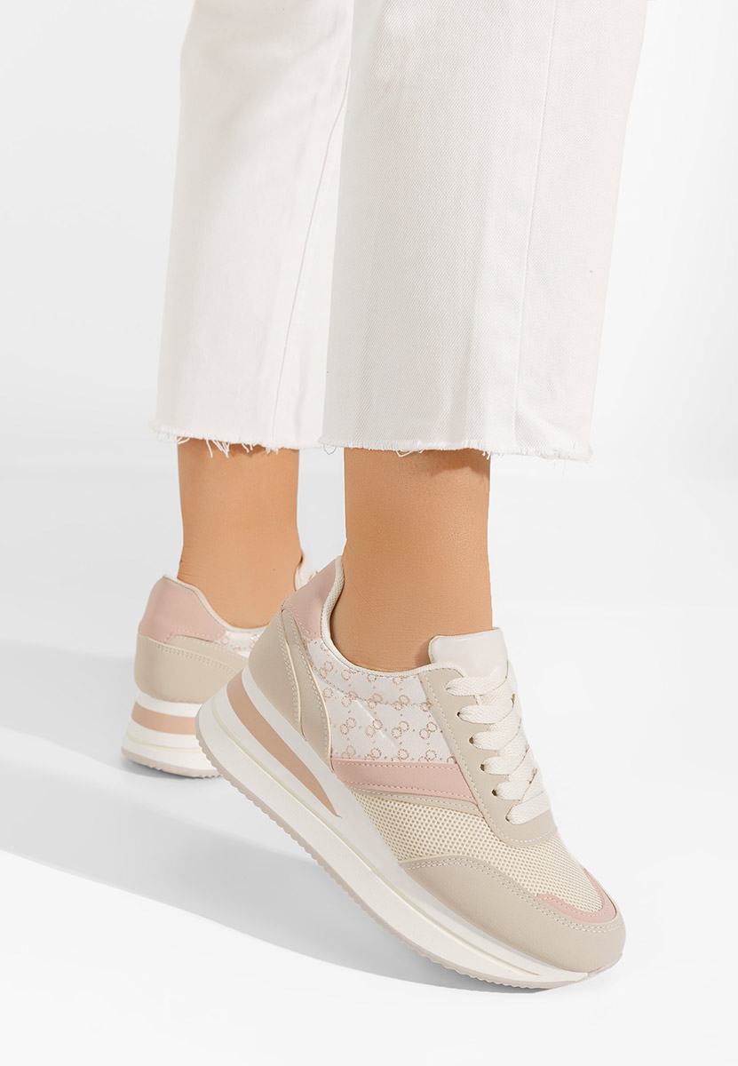 Sneakers με πλατφόρμα Cameda μπεζ