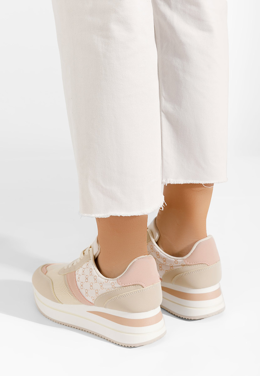Sneakers με πλατφόρμα Cameda μπεζ
