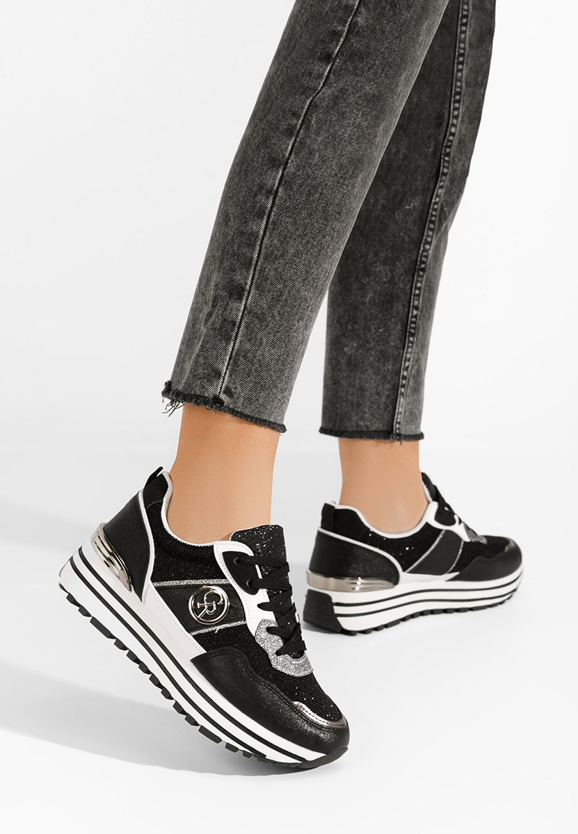 Sneakers με πλατφόρμα Lamisia μαύρα