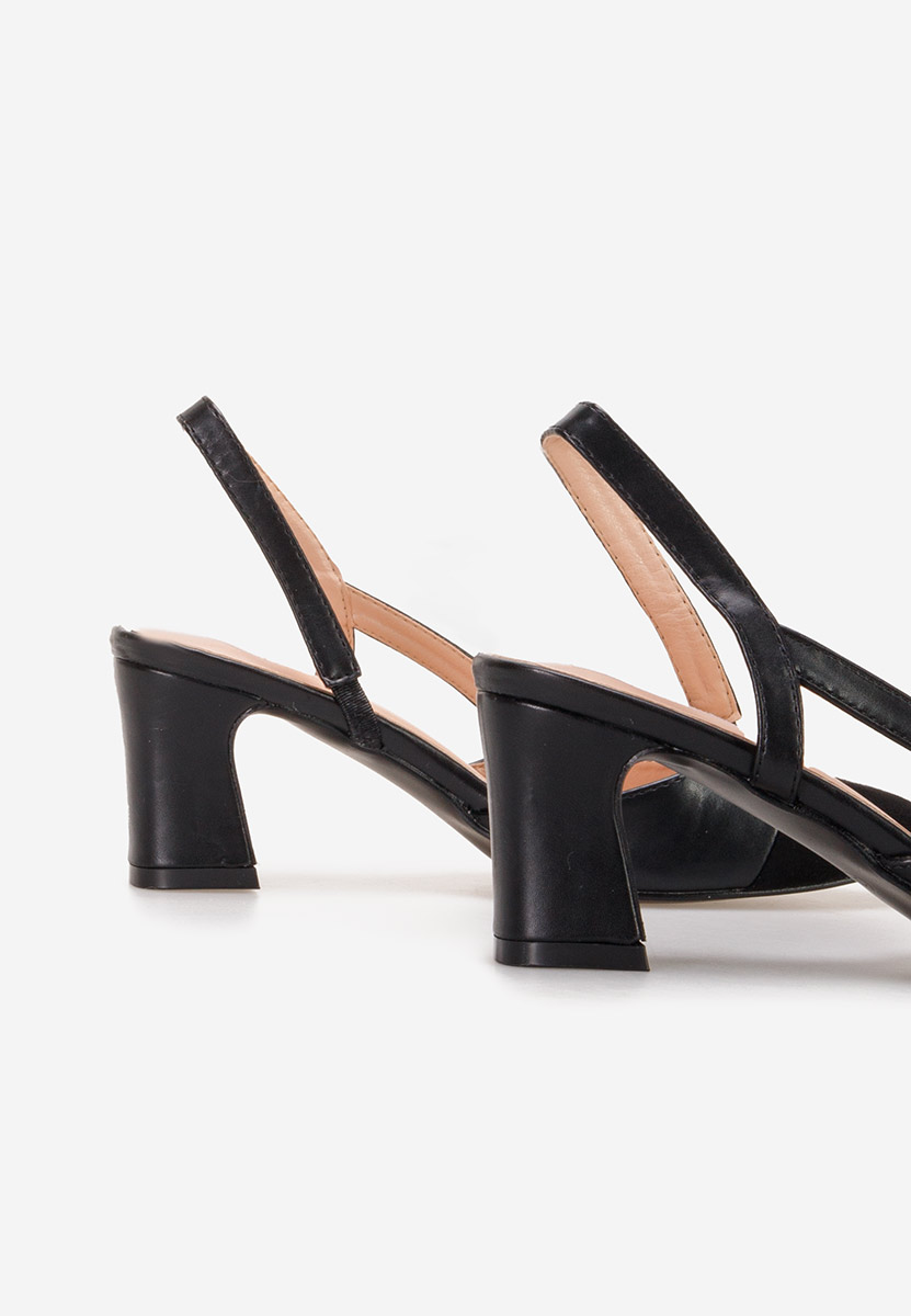 Γόβες slingback Brieta V2 μαύρα