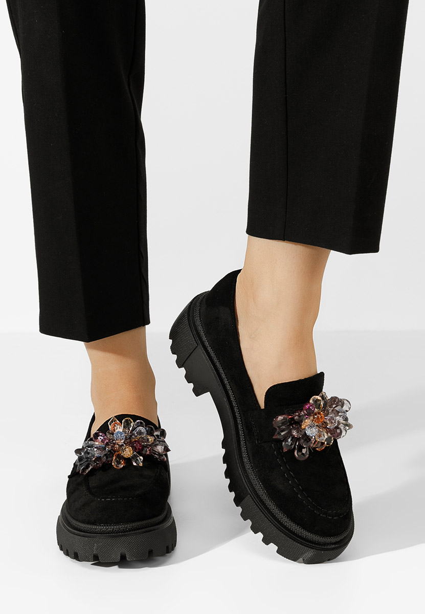 Loafers γυναικεια Amilla μαύρα