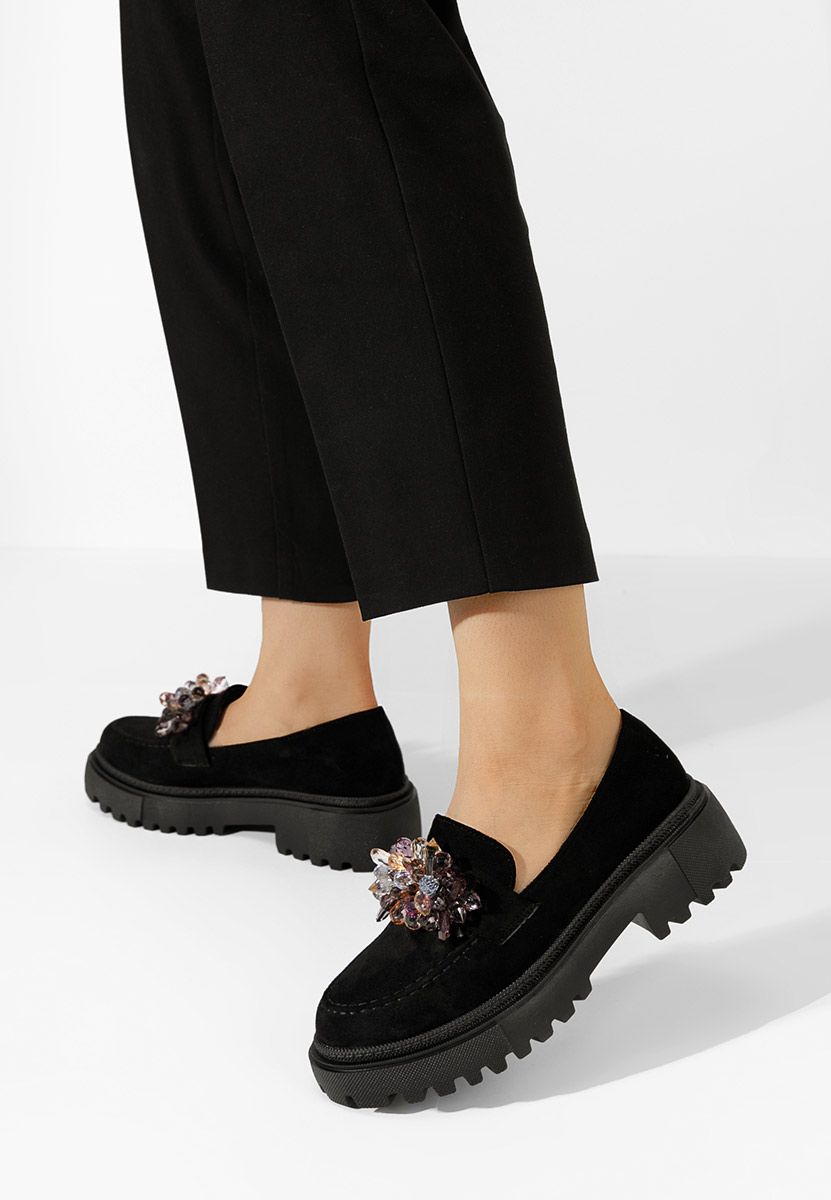 Loafers γυναικεια Amilla μαύρα