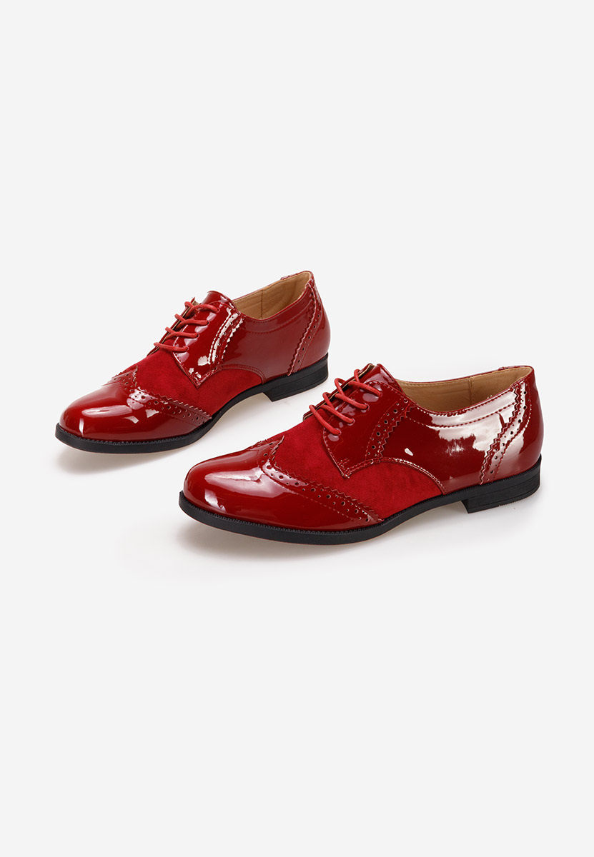 παπουτσια oxford γυναικεια Bakera κοκκινο