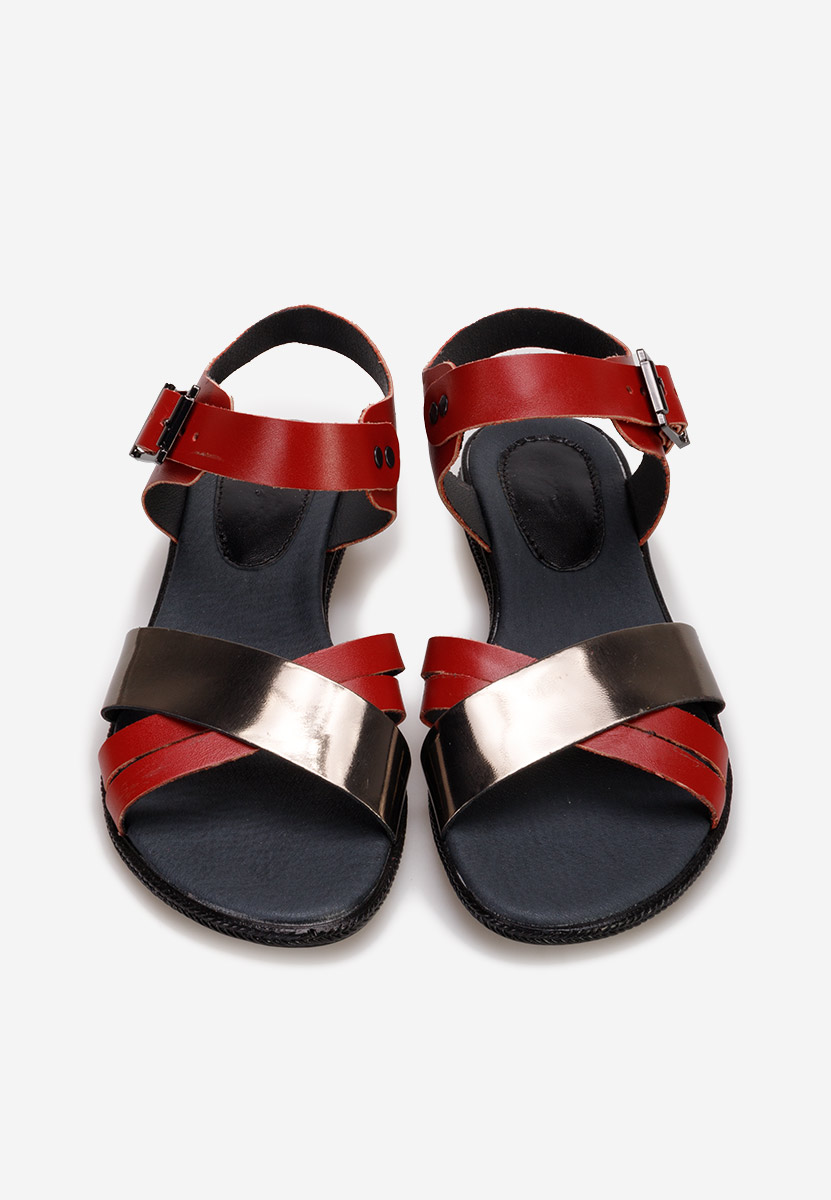 Σανδάλια δερματινα μπορντό Casiella