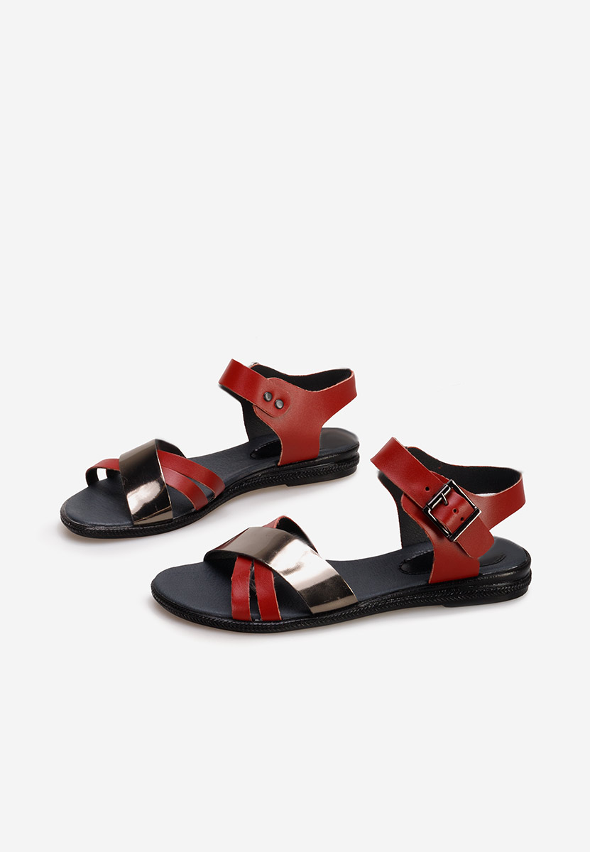 Σανδάλια δερματινα μπορντό Casiella