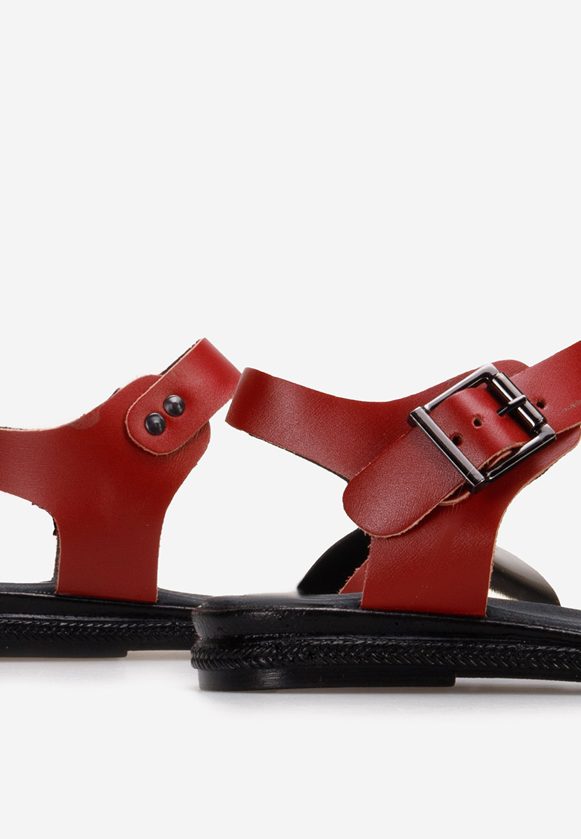 Σανδάλια δερματινα μπορντό Casiella