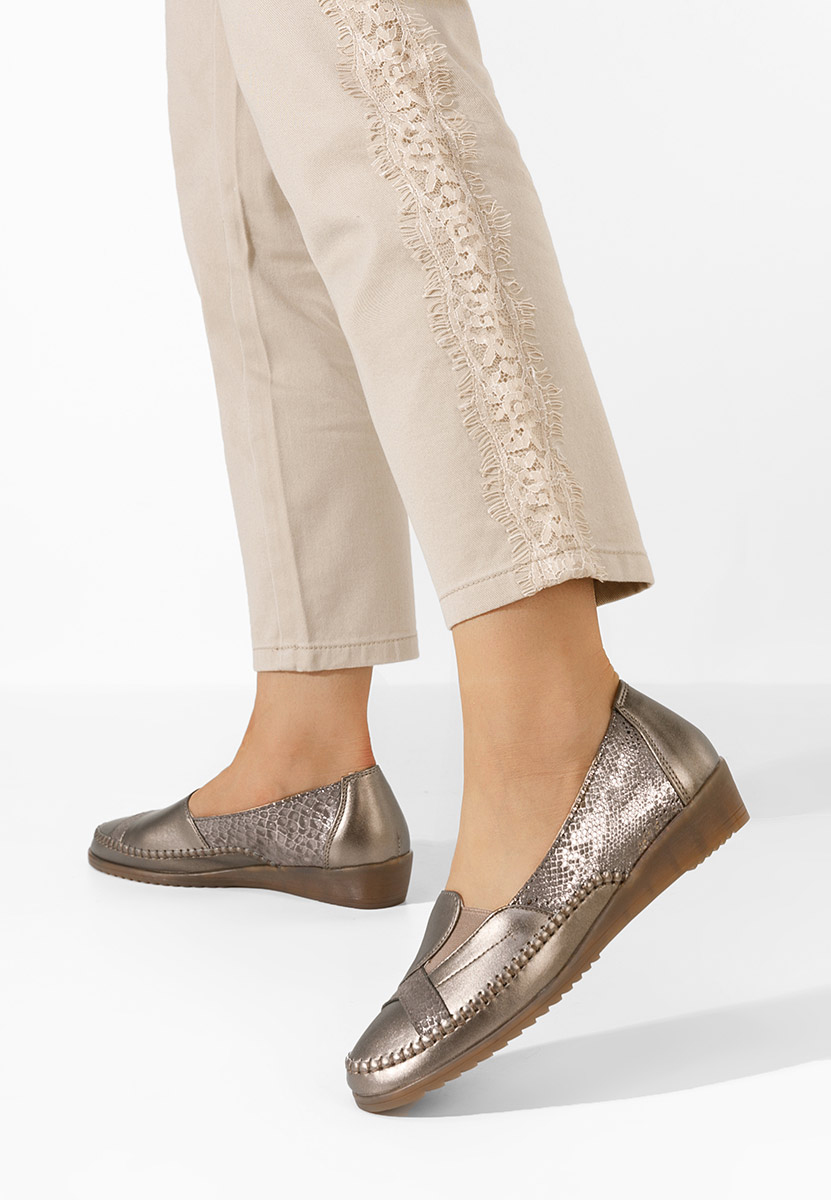 Casual παπουτσια γυναικεια Azohra χρυσο