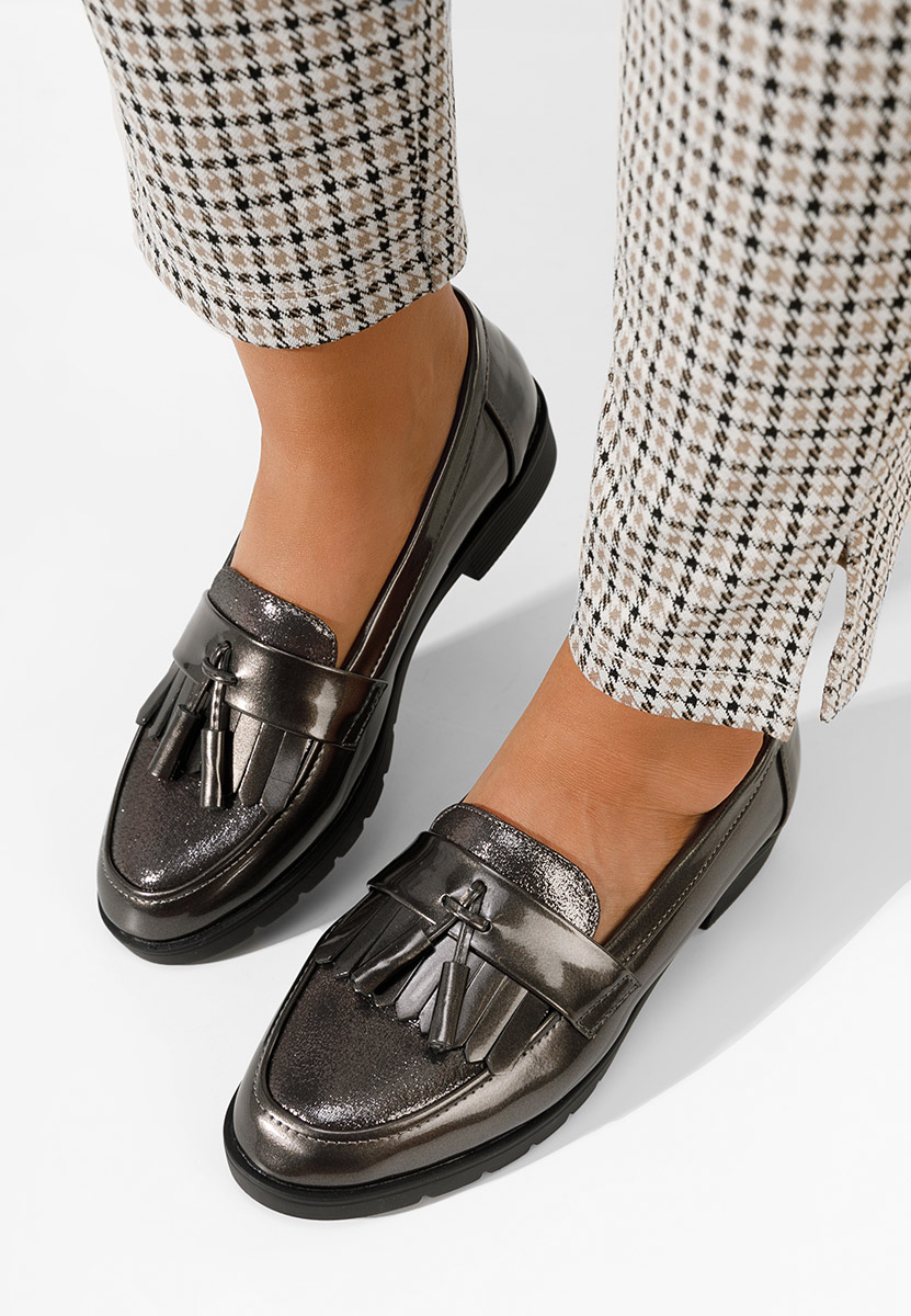 Loafers γυναικεια Luciara γκρι