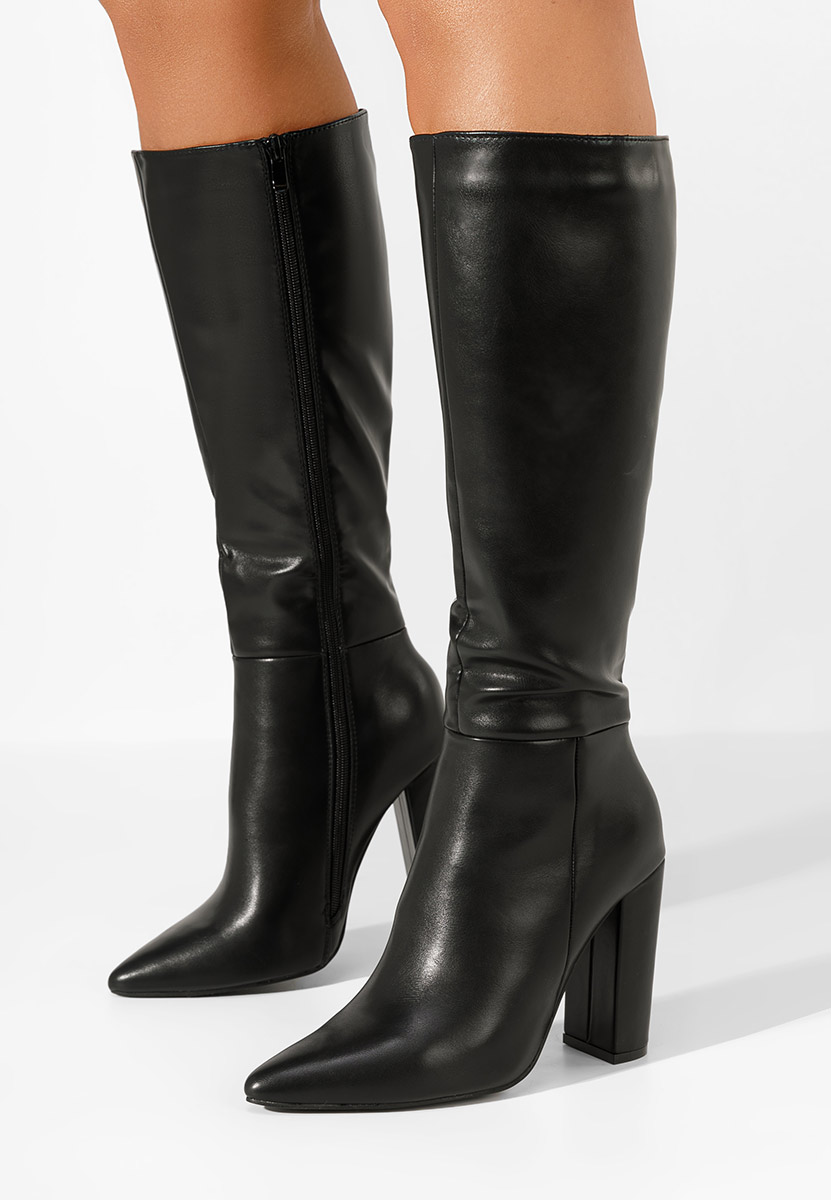 Μπότες με τακούνι Alyndra Μαύρα