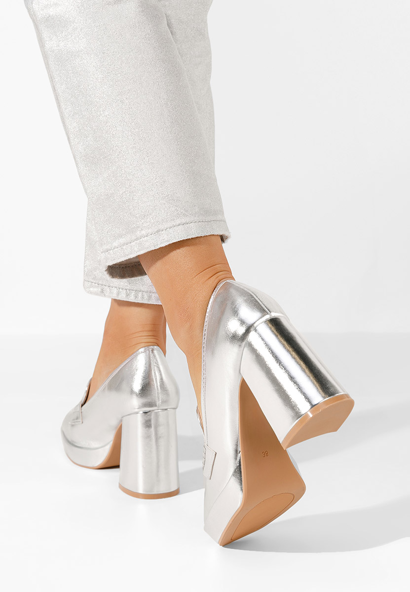 Loafers γυναικεια με τακουνι Alidia ασιμι