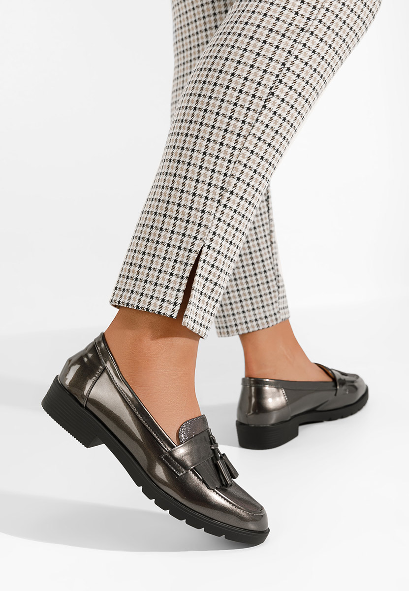 Loafers γυναικεια Luciara γκρι