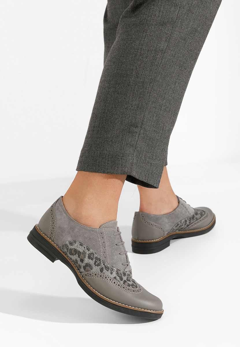 Brogue γυναικεια Emily V2 γκρι