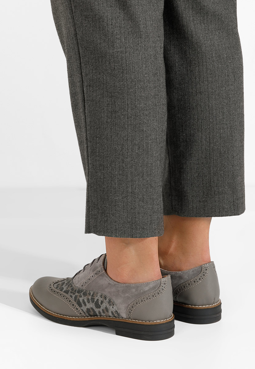 Brogue γυναικεια Emily V2 γκρι