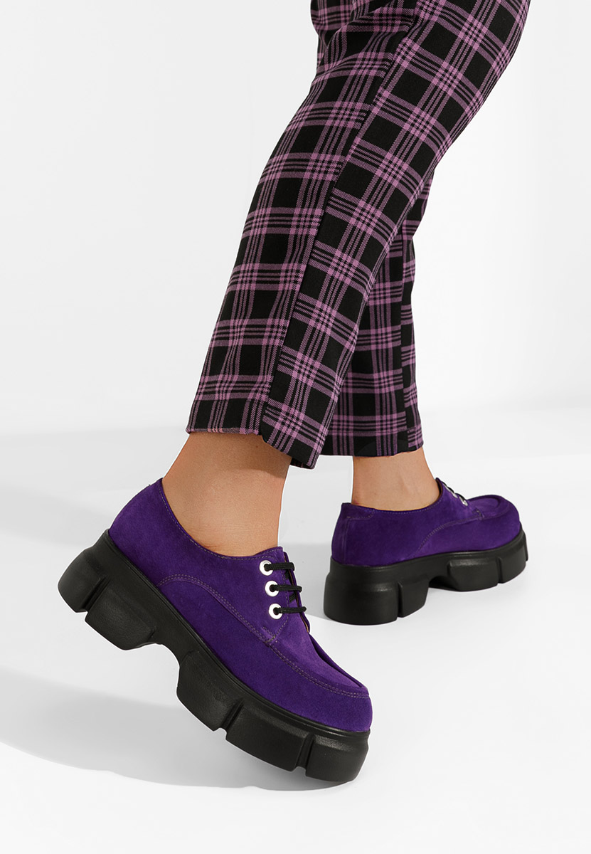 Πλατφόρμες γυναικεία Catarina μωβ