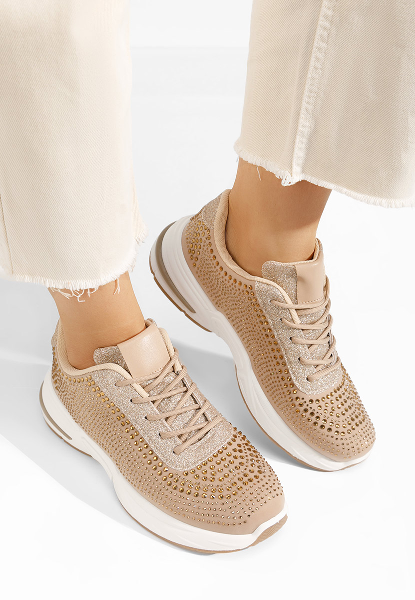 Sneakers γυναικεια Kyana μπεζ