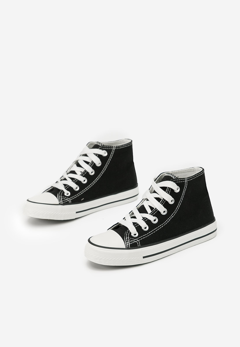 Παιδικά μποτάκια sneakers Denzel μαύρα