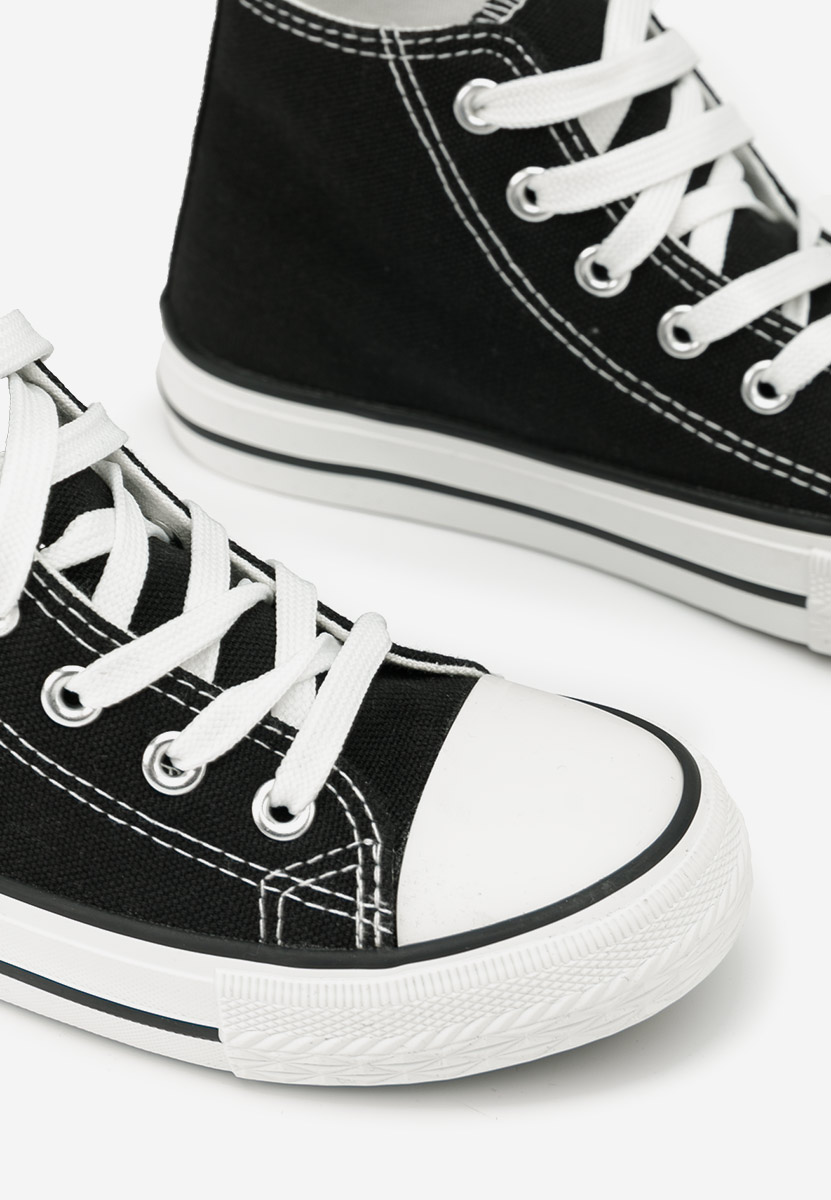 Παιδικά μποτάκια sneakers Denzel μαύρα