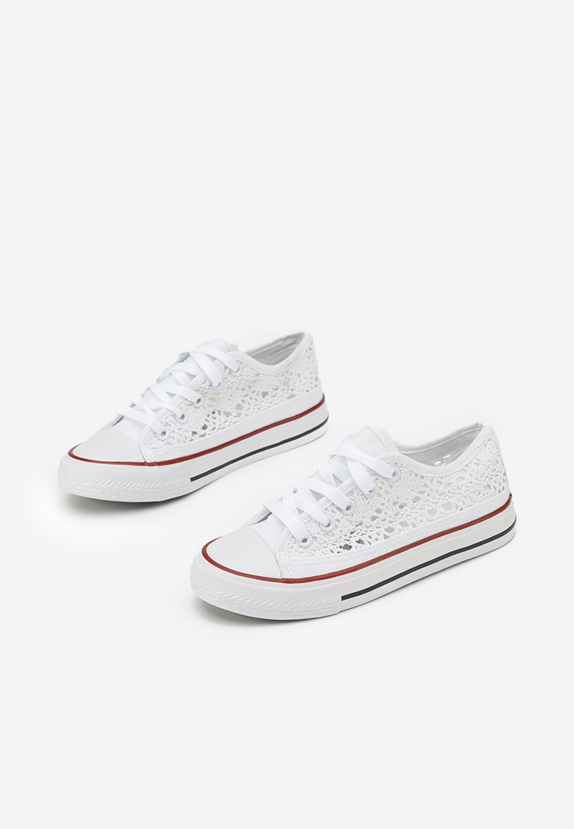 Κοριτσίστικα sneakers Brittany λευκά
