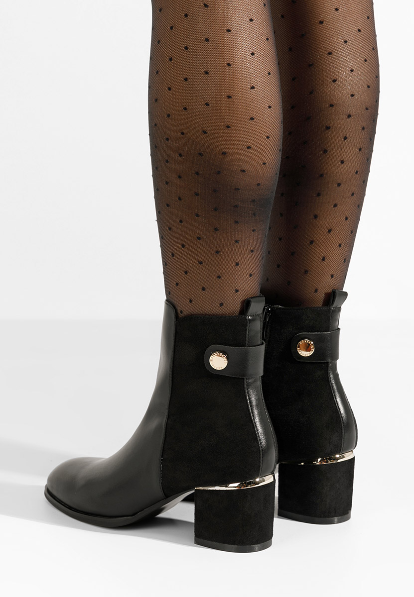 Μποτάκια με χοντρό τακούνι Sikora V2 Μαύρα Μποτάκια με χοντρό τακούνι Sikora V2 Μαύρα