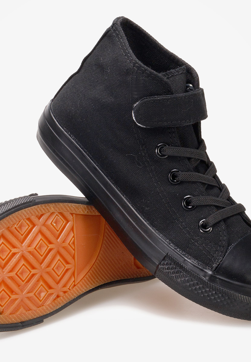 Παιδικά μποτάκια sneakers Benito μαύρα