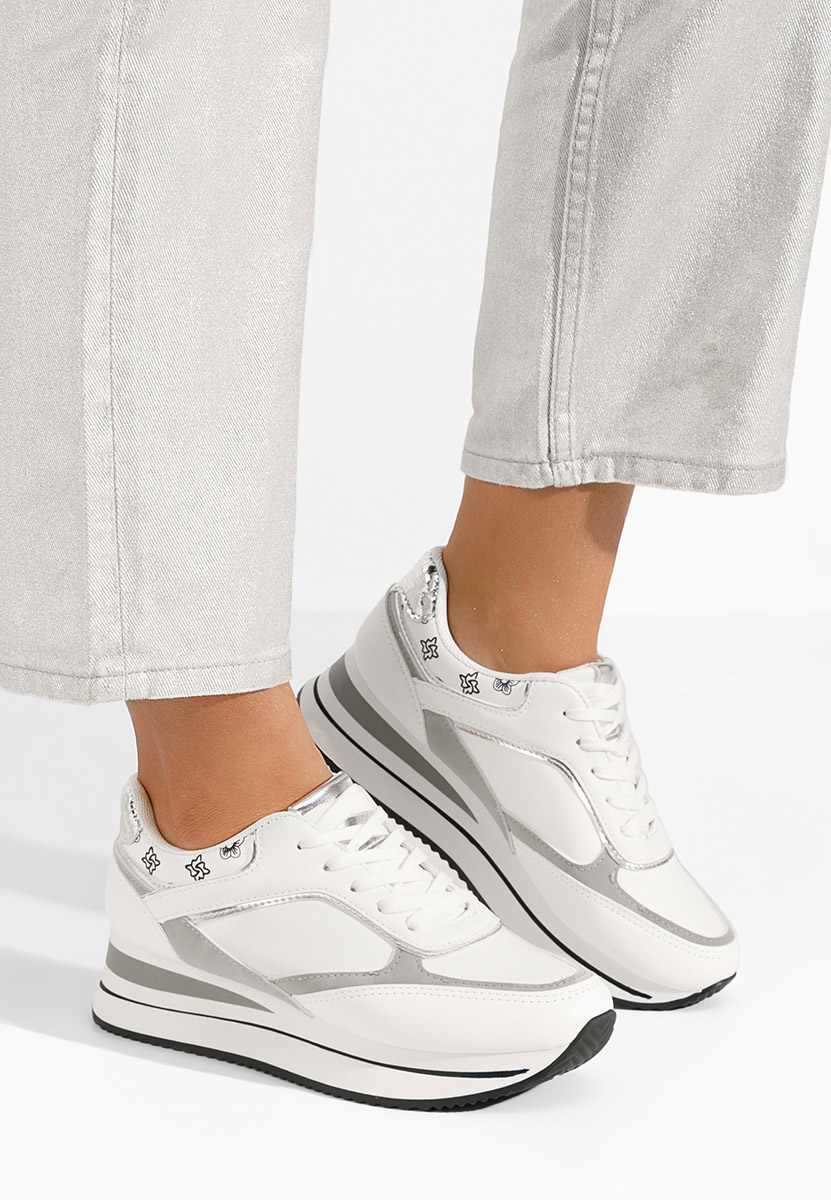 Sneakers με πλατφόρμα Aralda λευκά