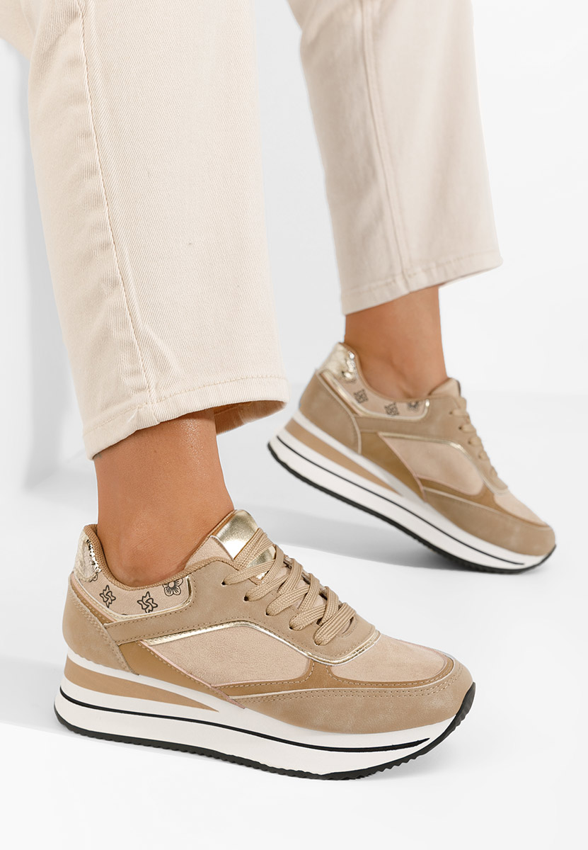 Sneakers με πλατφόρμα Aralda χακι