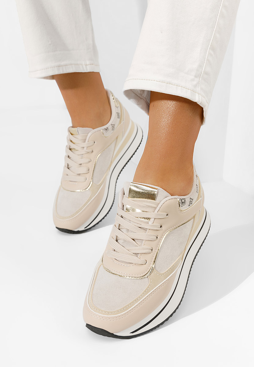 Sneakers με πλατφόρμα Aralda μπεζ