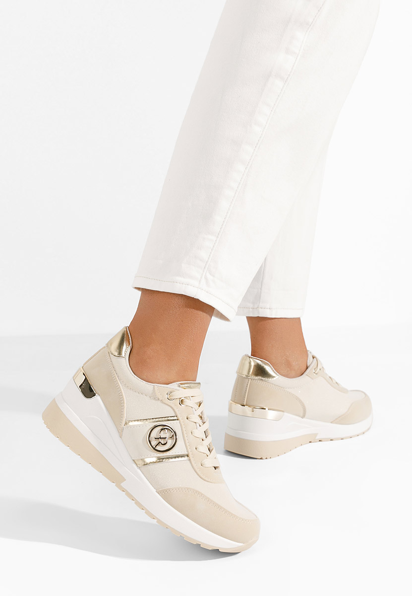 Sneakers γυναικεια Rhisa μπεζ