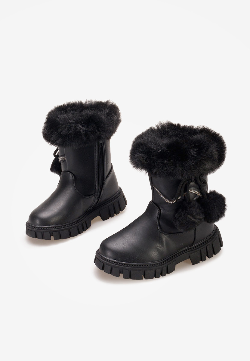 Μπότες κοριτσίστικες Aspen Μαύρα