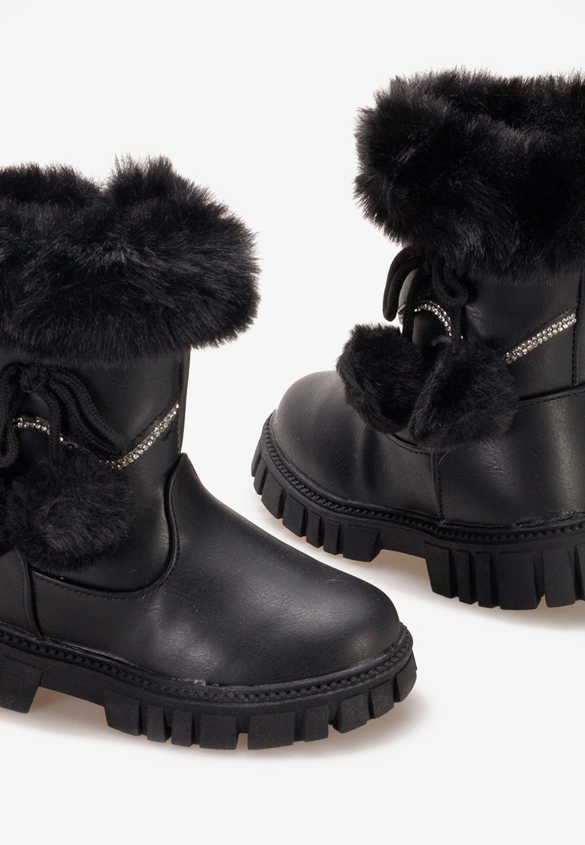 Μπότες κοριτσίστικες Aspen Μαύρα