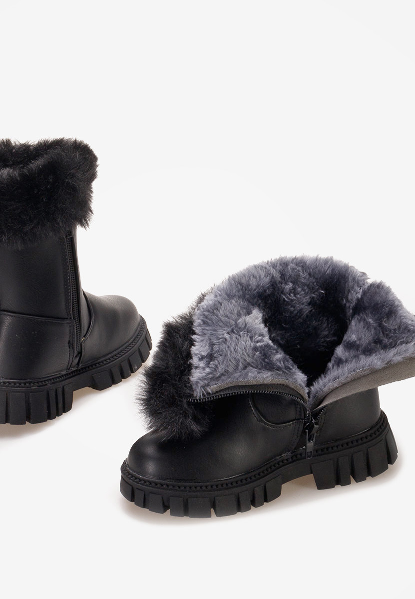 Μπότες κοριτσίστικες Aspen Μαύρα