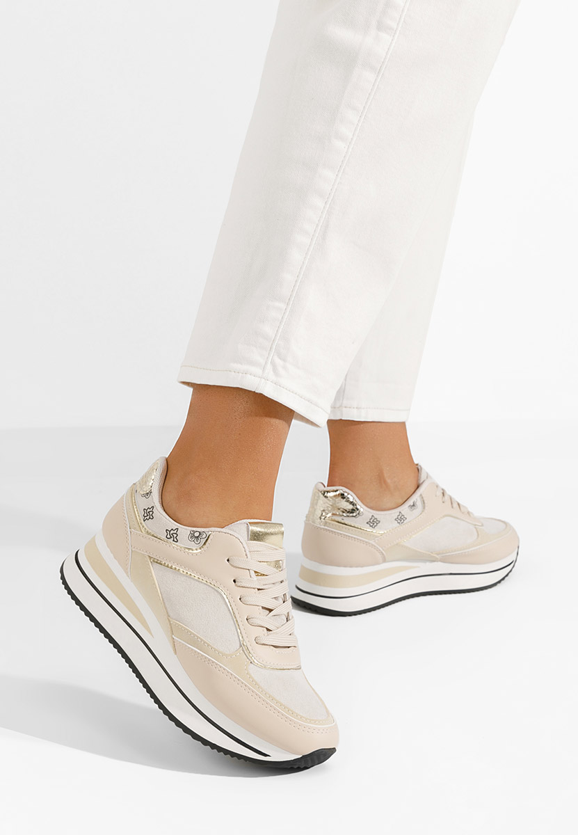 Sneakers με πλατφόρμα Aralda μπεζ