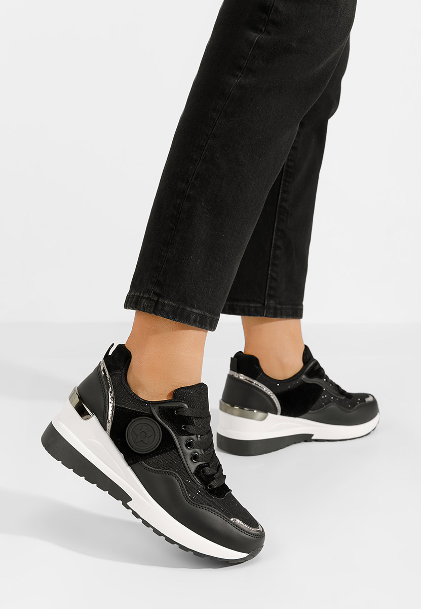 Sneakers με πλατφόρμα Virona μαύρα