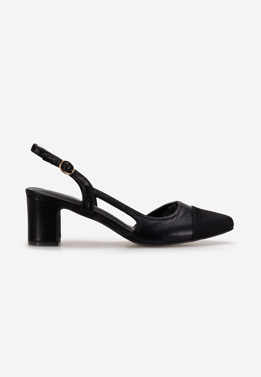 Γόβες slingback Meredith μαύρα