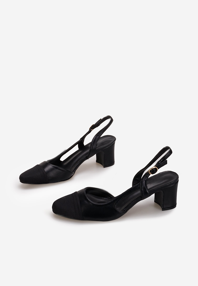 Γόβες slingback Meredith μαύρα