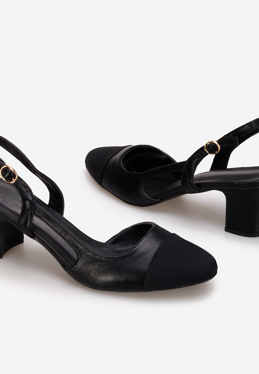 Γόβες slingback Meredith μαύρα