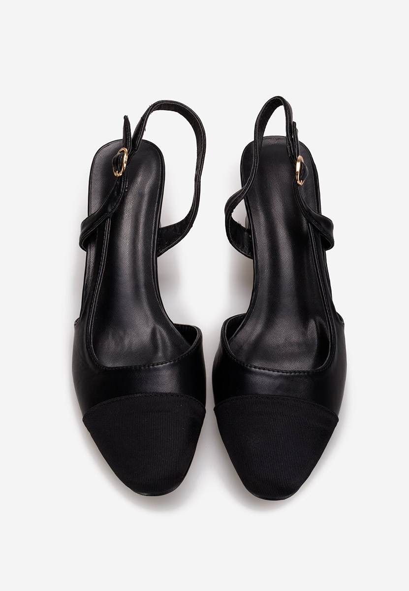 Γόβες slingback Meredith μαύρα