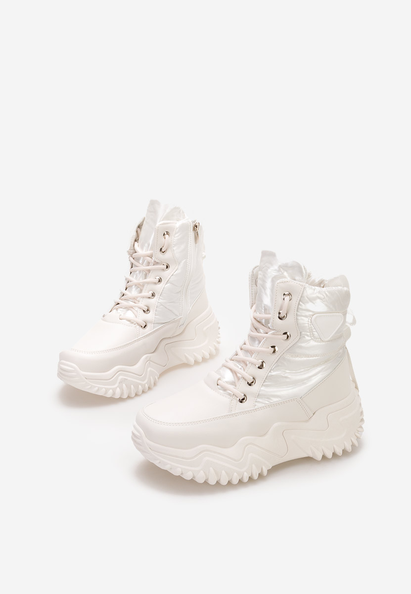 Χειμερινά sneakers γυναικεια Nalonia μπεζ