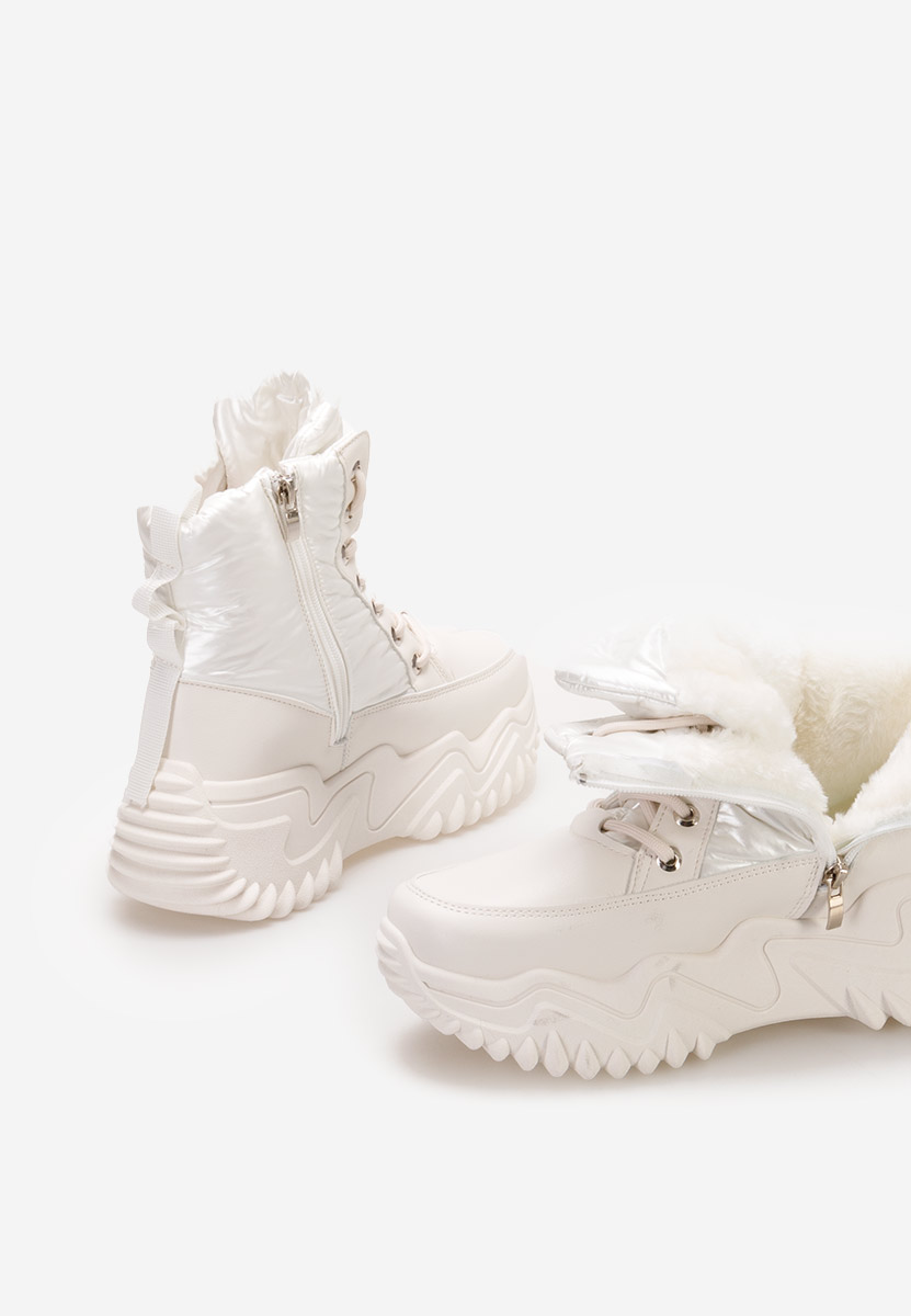 Χειμερινά sneakers γυναικεια Nalonia μπεζ