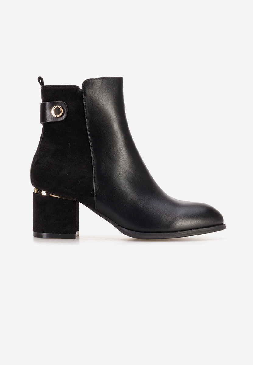 Μποτάκια με χοντρό τακούνι Sikora V2 Μαύρα Μποτάκια με χοντρό τακούνι Sikora V2 Μαύρα