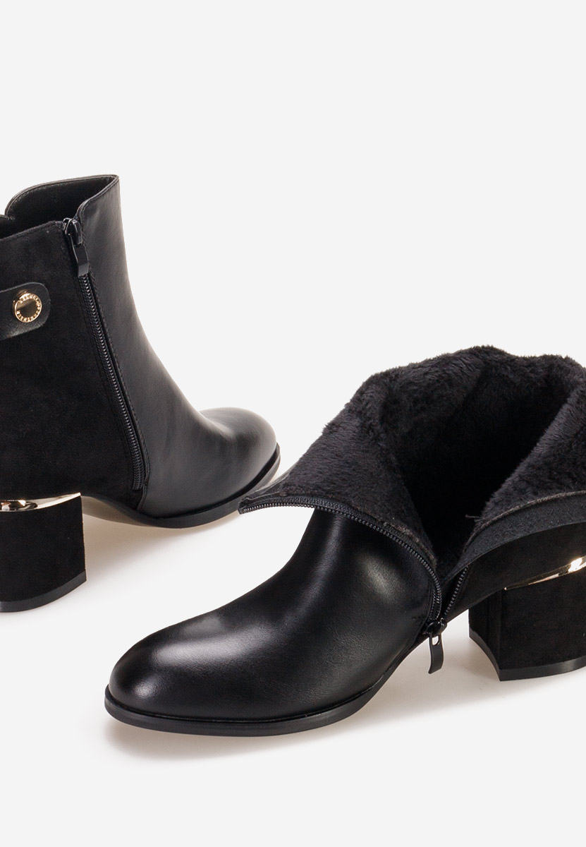 Μποτάκια με χοντρό τακούνι Sikora V2 Μαύρα Μποτάκια με χοντρό τακούνι Sikora V2 Μαύρα